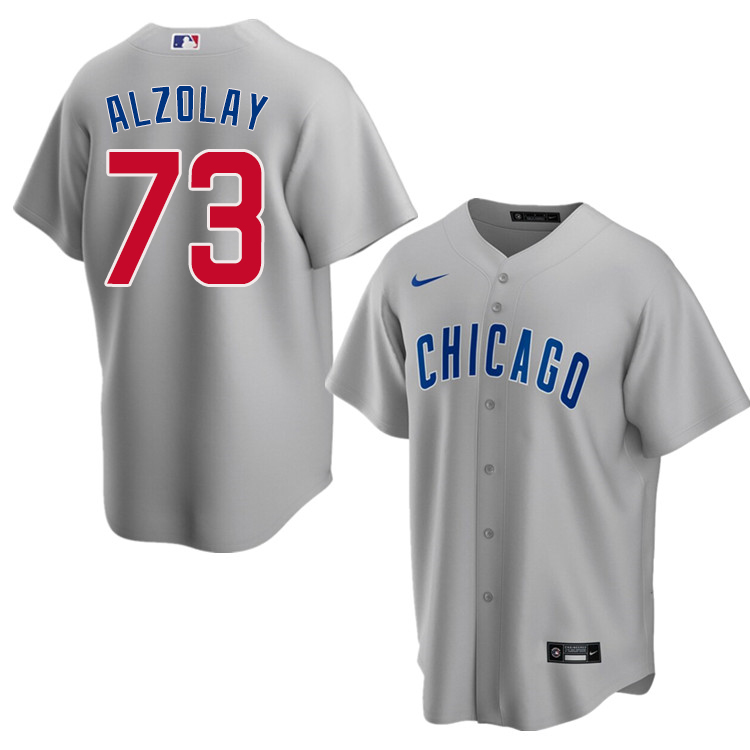 Nike Men #73 Adbert Alzolay Chicago Cubs Baseball Jerseys Sale-Gray